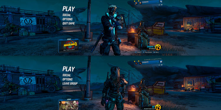 borderlands 3 splitscreen screenshot