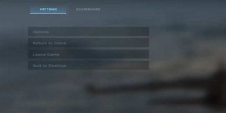 Scoreboard Menu