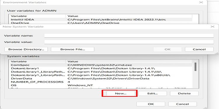 Edit Variables