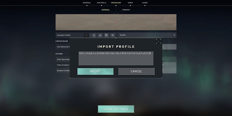 Valorant Circle Crosshair Profile Import