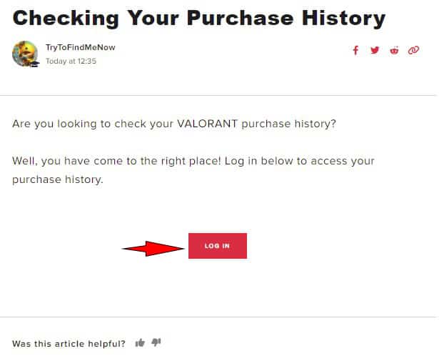 Purchase history login