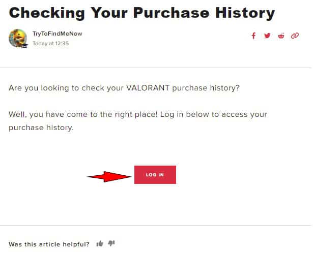 Purchase history login