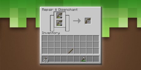 how to repair a bow in minecraft