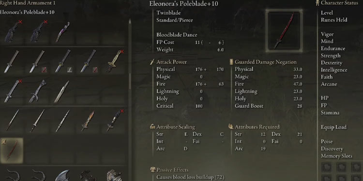 Eleonora's-Poleblade