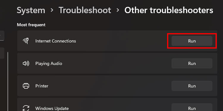 Run Troubleshooting