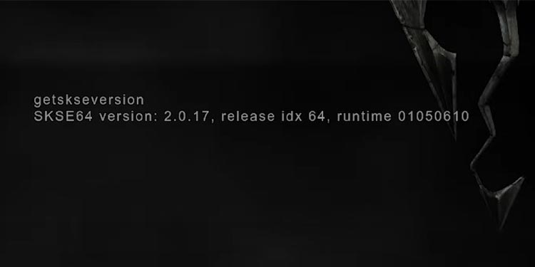 SKSE-Version-console
