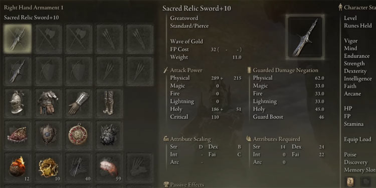 Sacred Relic Greatsword