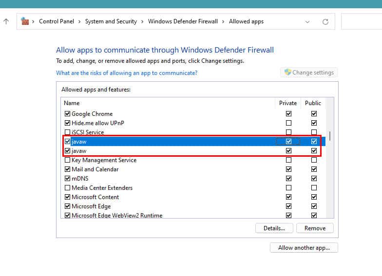 allow-java-through-windows-firewall