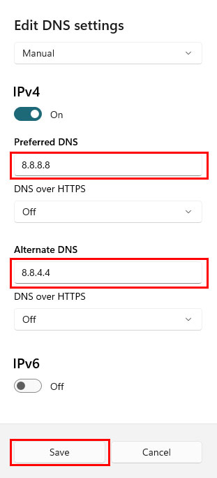change-DNS-settings