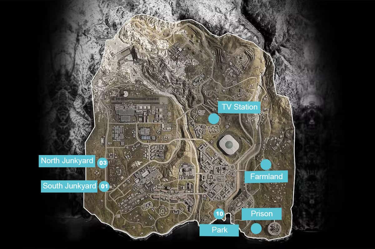 COD Warzone Bunker Codes Locations