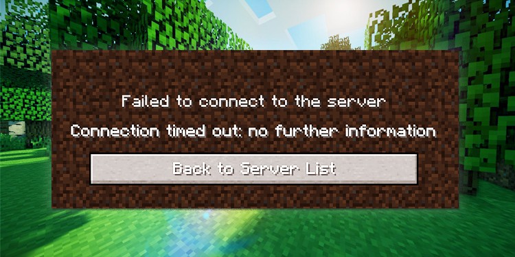 fix connection timed out no further information minecraft