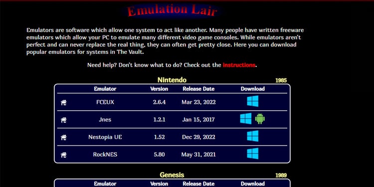 download emulators