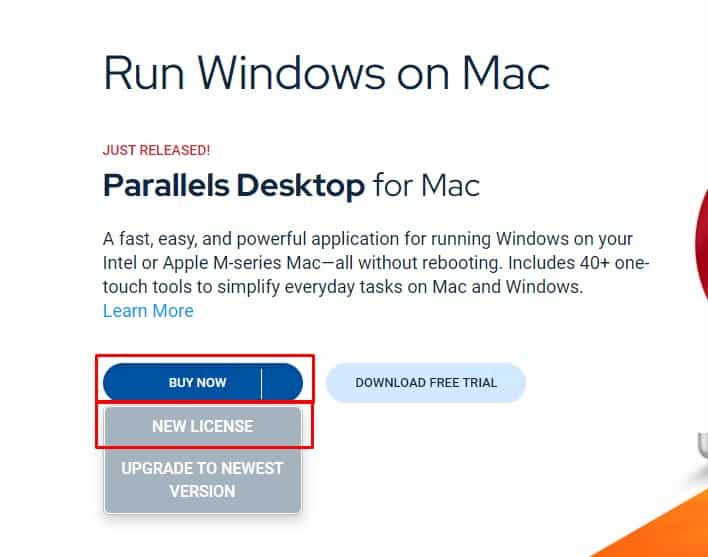 Parallels- Buy and new Lience