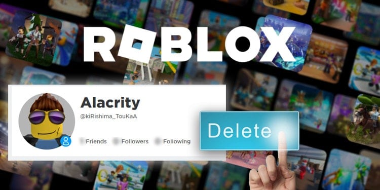 how to delete a roblox account