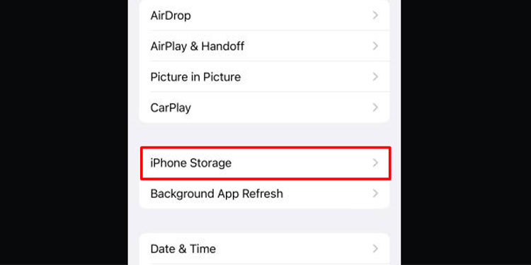 iPhone-Storage