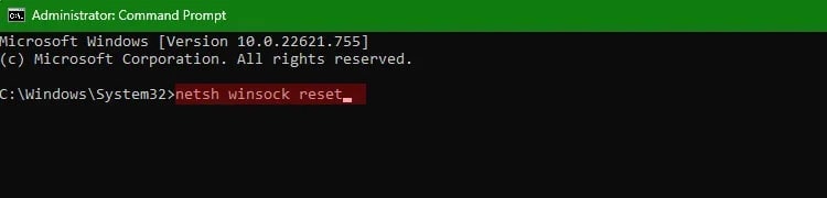 netsh-winsock-reset