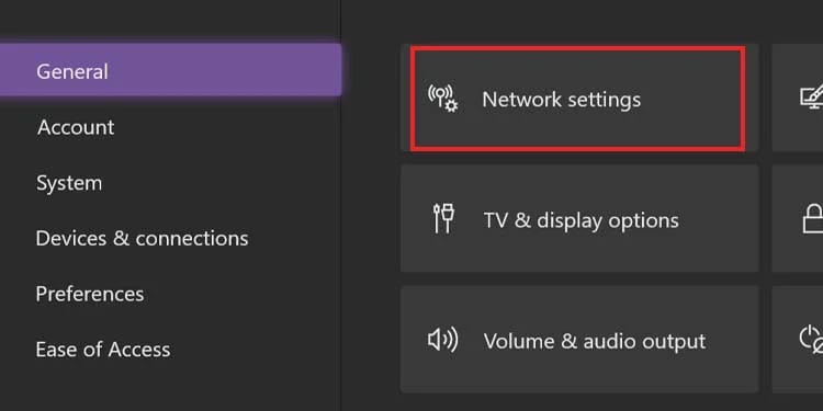 network settings