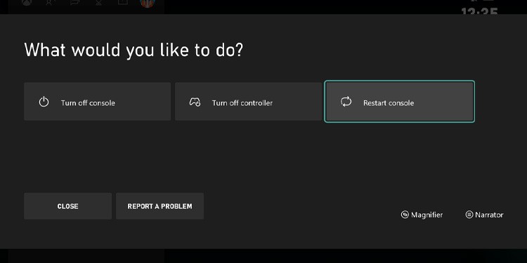 restart xbox
