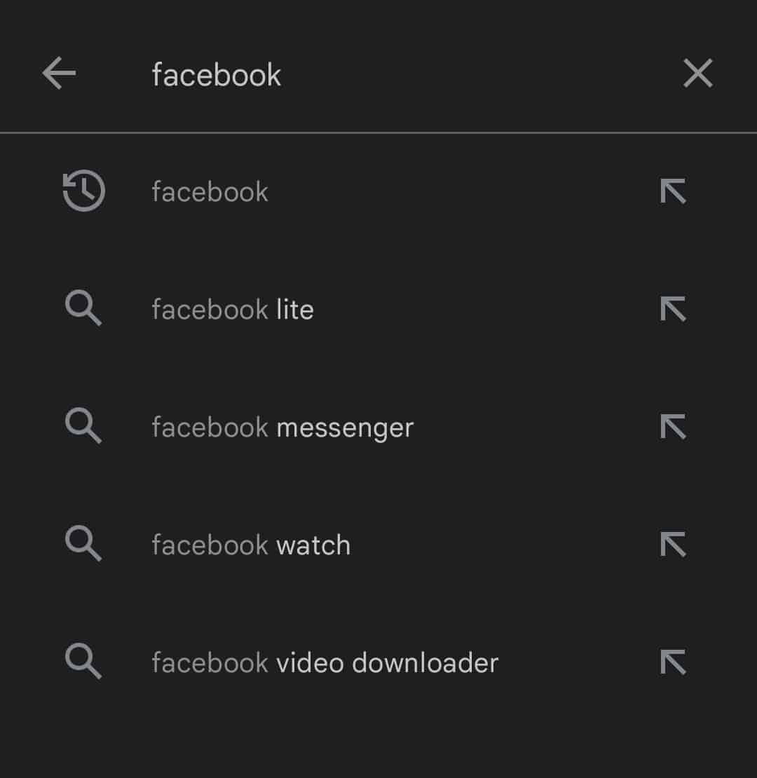search-facebook-in-play-store
