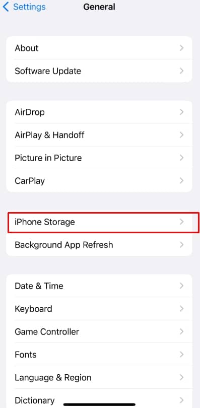  iPhone Storage