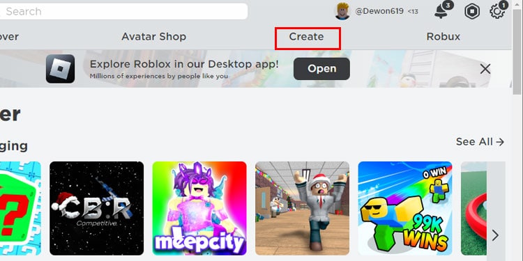 Create Roblox