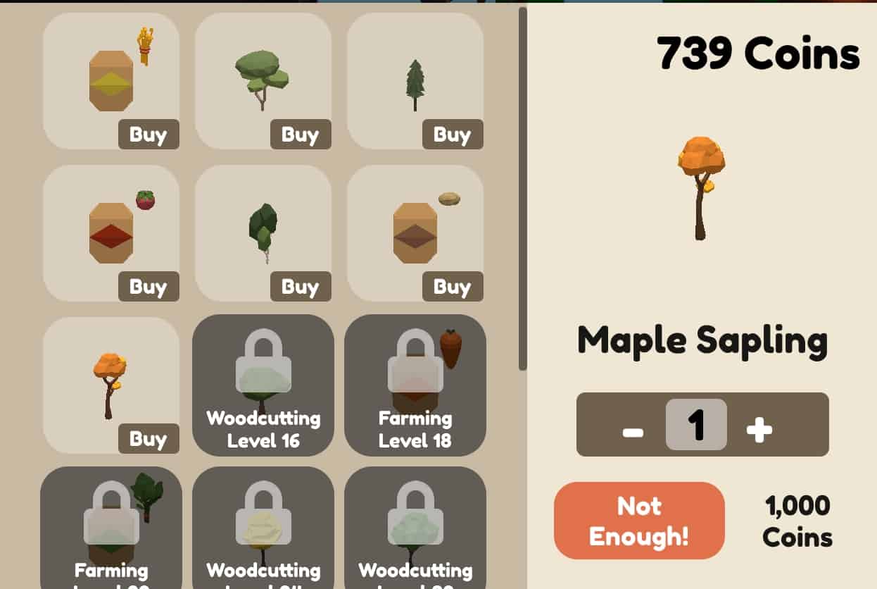 Maple Sapling