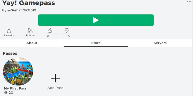 ROBLOX Game Pass - Roblox