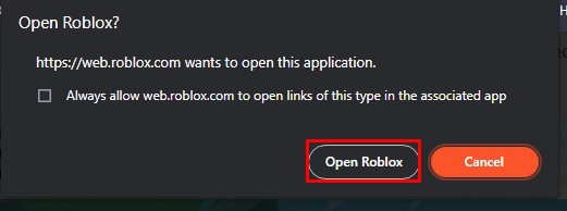 Open roblox