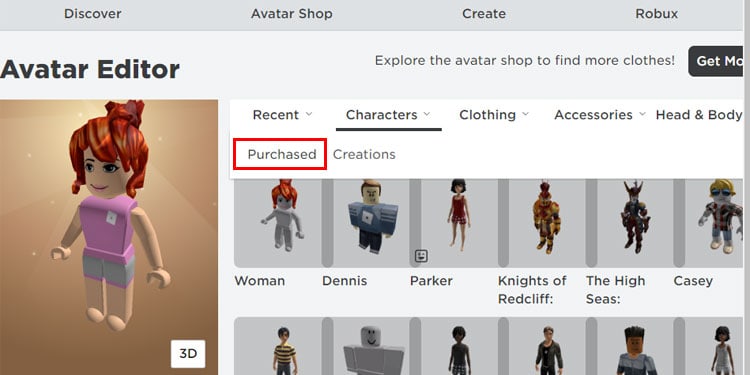 Purchased-Avatar-Editor