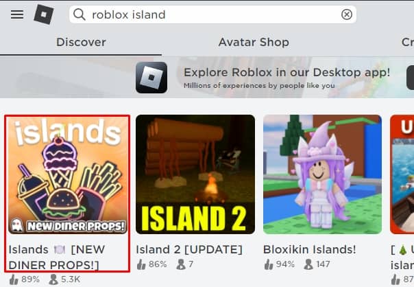 Roblox island Search