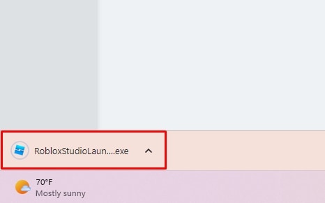 Roblox studios exe