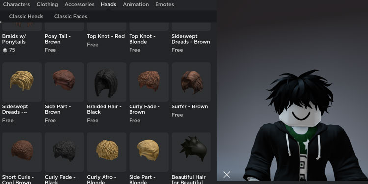 how to wear 2 hairs in roblox