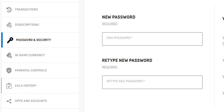 password and security