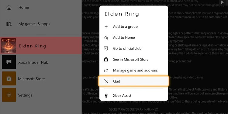 quit-game-in-xbox