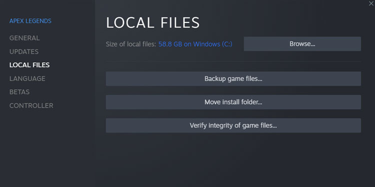 Verify Integrity of Game Files