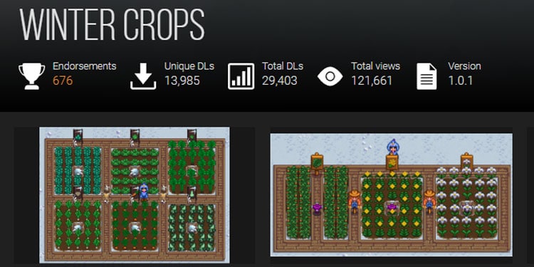 Winter farming mods winter crops