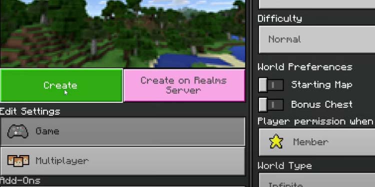 create game bedrock