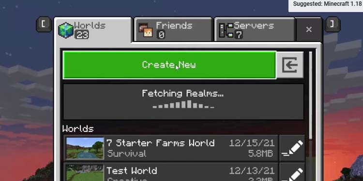 create new world bedrock