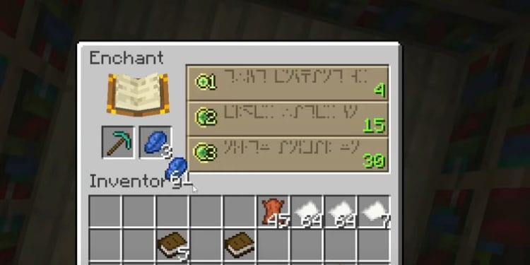 enchanting items minecraft