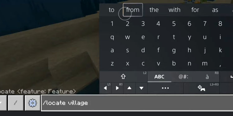 locate village on bedrock