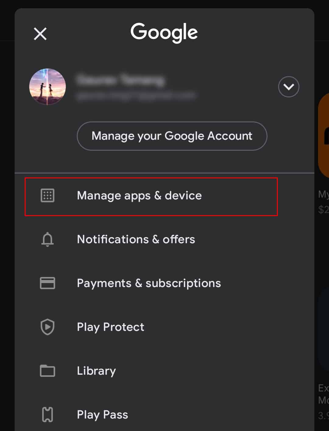 play-store-profile-options
