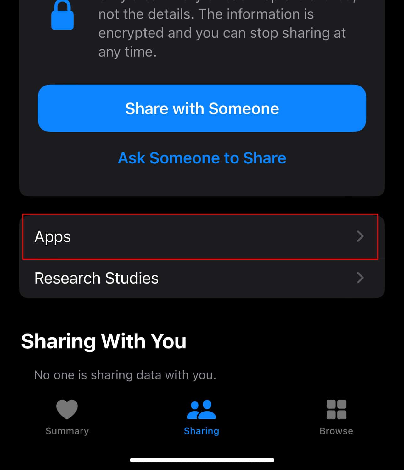 sharing-option-screen