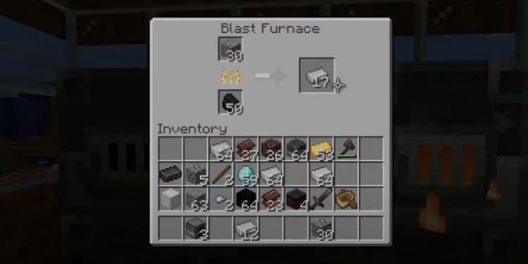 smelting iron bars minecraft