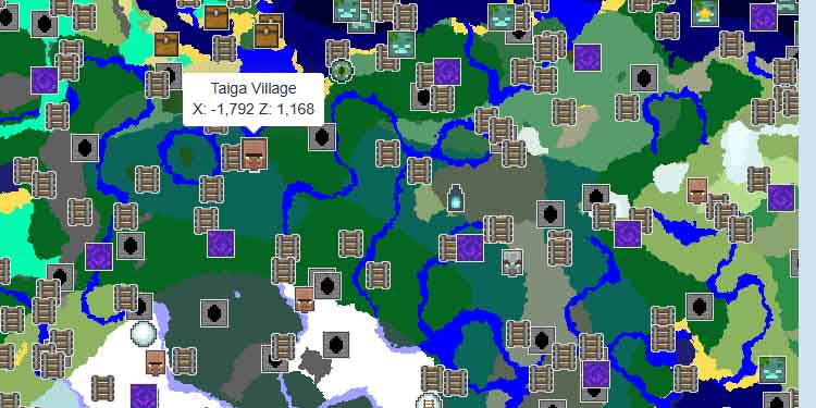 village icon interactive map minecraft