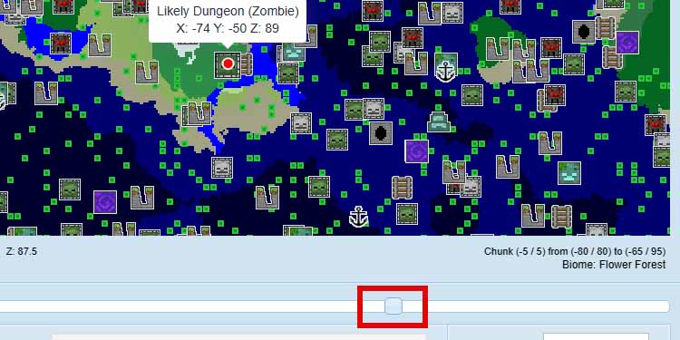 zoom in minecraft interactive map