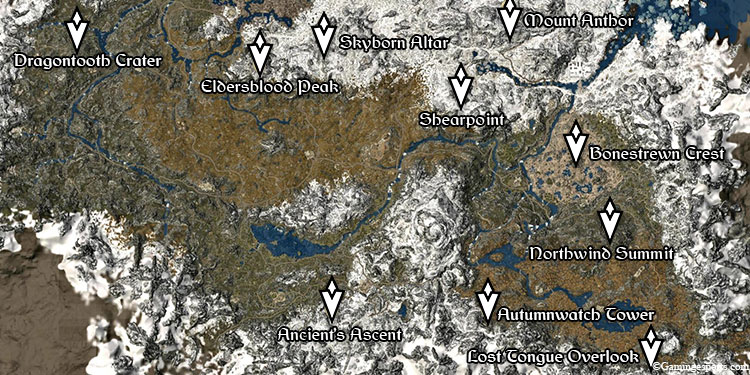 Skyrim-dragon-location-map