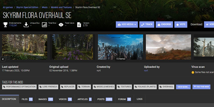 Skyrim-flora-overahaul-mod-page