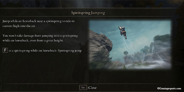 Spritspring-Jump