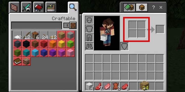 crafting grind minecraft