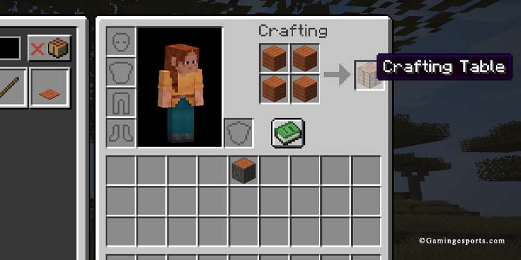 create crafting table